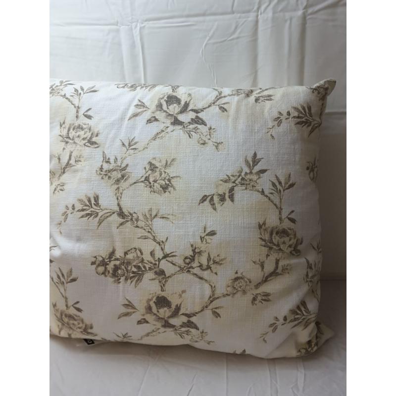 Euro Etched Neutral Floral Decorative Throw Pillow - Threshold designed with Studio McGee