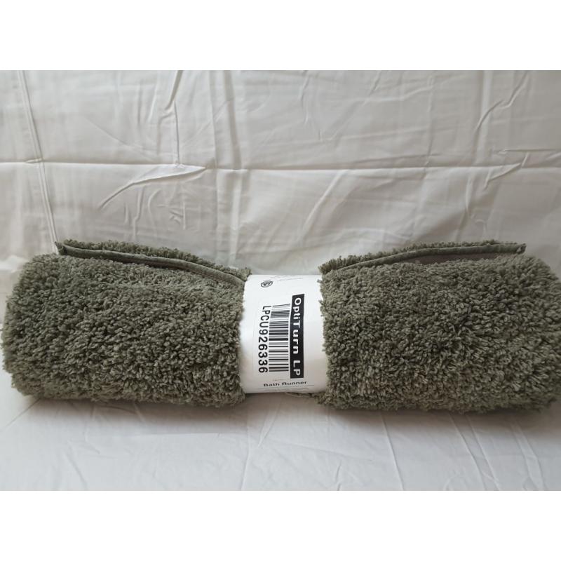 22x60 Antimicrobial Bath Runner Olive Green - Total Fresh