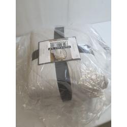 Full/Queen Diamond Stitch Cotton Linen Quilt Light Gray - Threshold