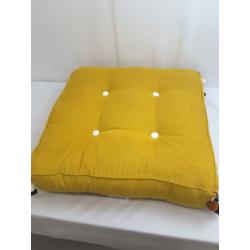 Oversized Corduroy Floor Pillow with Tassels Gold - Opalhouse designed with Jungalow