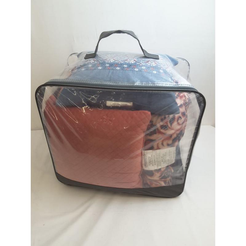 Queen 8pc Monson Comforter Set Rose/Blue - Threshold