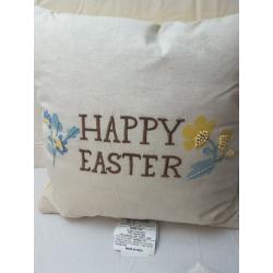 'Happy Easter' Square Throw Pillow Neutral - Threshold