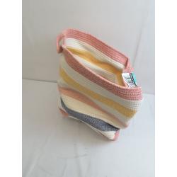 Multi Stripe Coiled Rope Storage Bin - Pillowfort