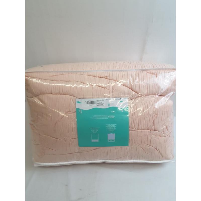 Full/Queen Seersucker Comforter Set Pink - Pillowfort