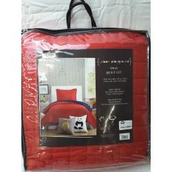 2Pc Twin Ayer Quilt Set Red - Urban Playground