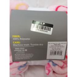 Spritz Throw blanket 50x60 Pink with Hearts