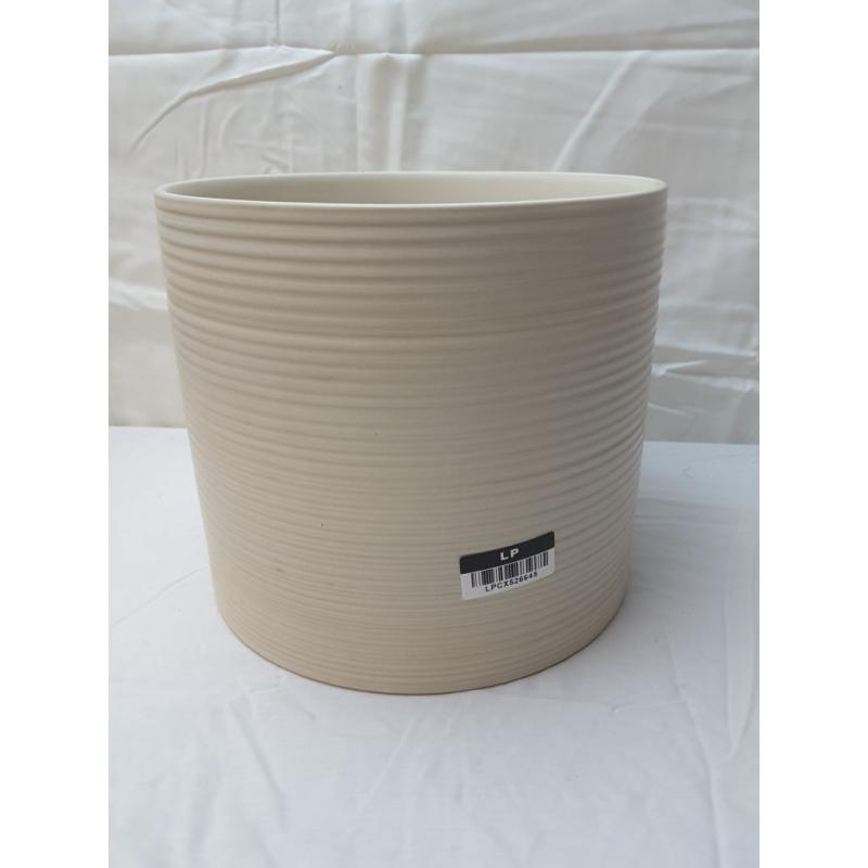 7 x 8 Textured Ceramic Vase Off White - Threshold designed with Studio McGee