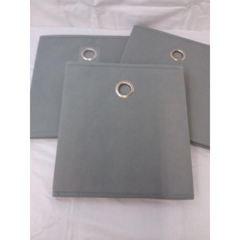 11 Fabric Bin Bundle 4pk Gray (only 3)
