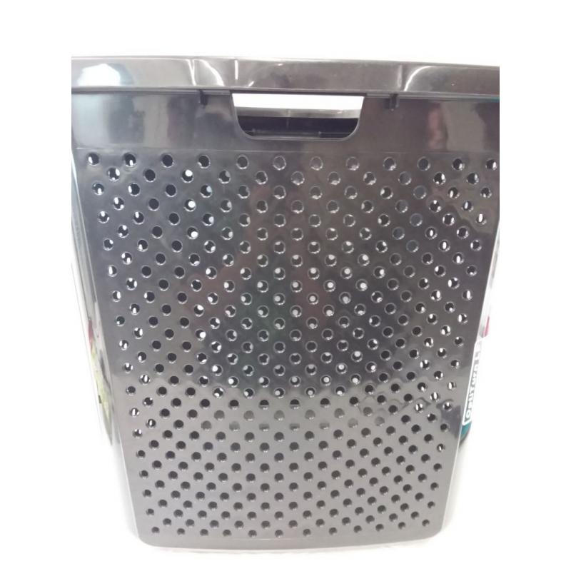 2.5 XL Bushel Lidded Hamper Black - Room Essentials™