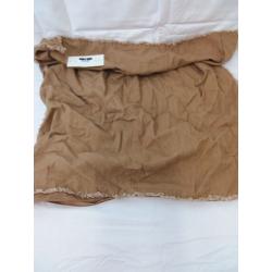 Euro Heavyweight Linen Blend Comforter Sham Warm Brown