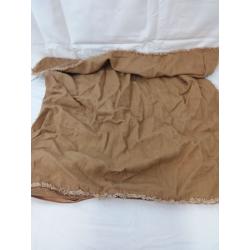 Euro Heavyweight Linen Blend Comforter Sham Warm Brown