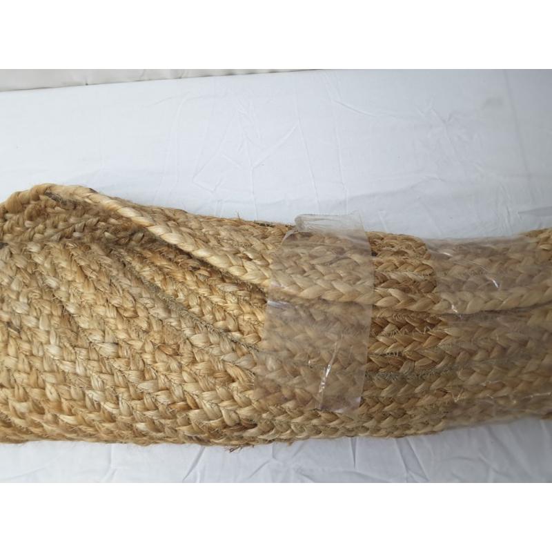 Round Woven Throw Rug 48 inch