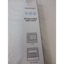 Momcozy Retractable Baby Gate- Black