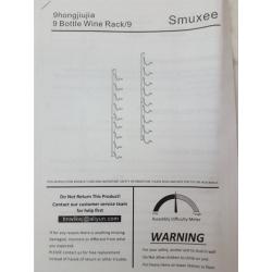 Smuxee Nine Bottle Wine Rack