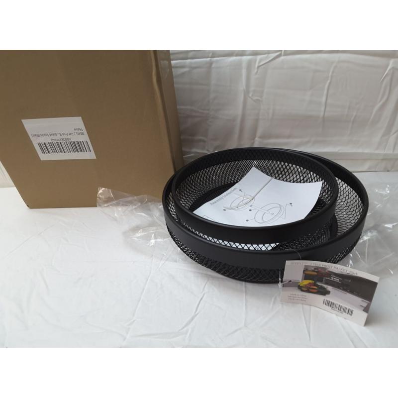 Iberg 2 Tier Fruit Basket Black