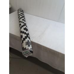 Patterned Mat Black And White