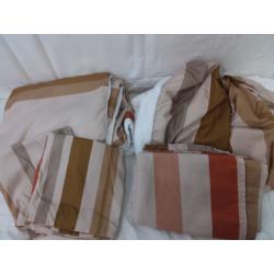 Cal King 4 Piece Microfiber Duvet Set Multi Color Striped