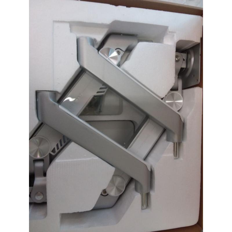 Bestand Premium Dual Monitor Stand Silver