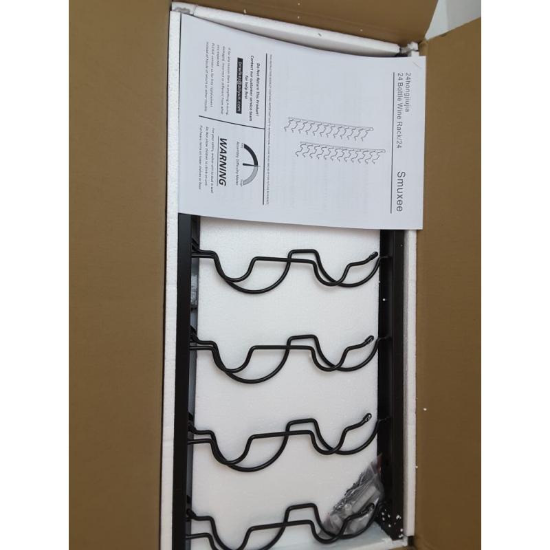 Smuxee 24 Bottle Rack Black