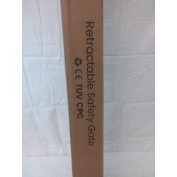 Retractable Baby Gate Gray