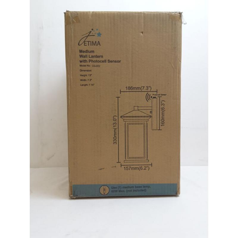 Jetima Outdoor Medium Wall Lantern with Photocell Sensor