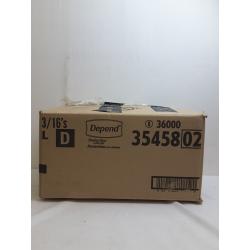 Depend Protection with Tabs 3 Count 16 Pack Large Briefs with Adhesive Pads