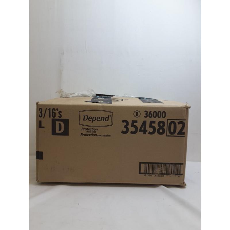 Depend Protection with Tabs 3 Count 16 Pack Large Briefs with Adhesive Pads