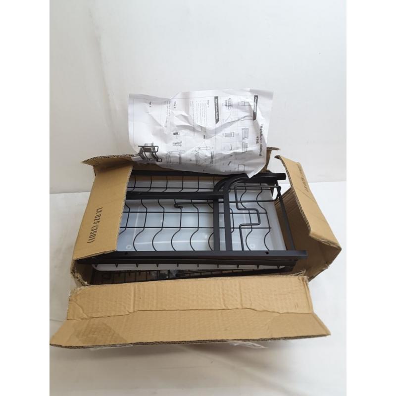 Dish Drying Rack with Drip Tray, 2 Tier Stainless Steel Dish Rack Rust-Proof Sta