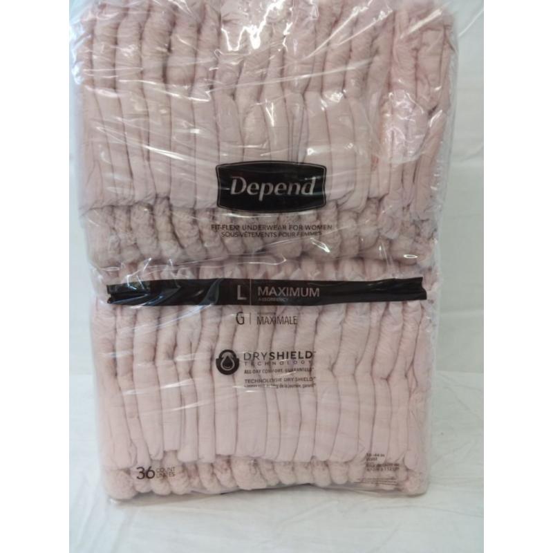 Depend Fit-flex Underwear For Women- L 72ct