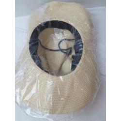 Lanzom Women & Men Medium Beige Straw Hat