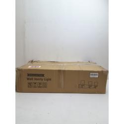 DLLT Wall Light Fixture, Vintage Bathroom Vanity Light with 3 Clear Glass Shade