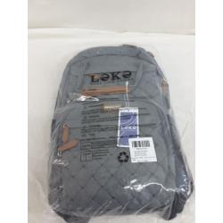 Lekebaby Diaper Bag Backpack Lekebobore Gray Color, Quilted