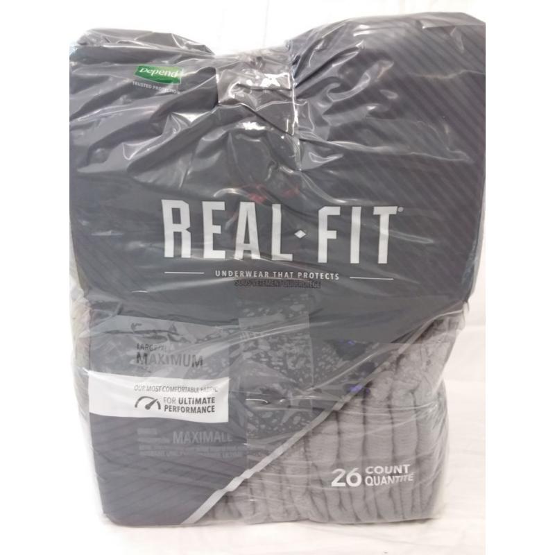Depend Real Fit Underwear L/XL 52ct