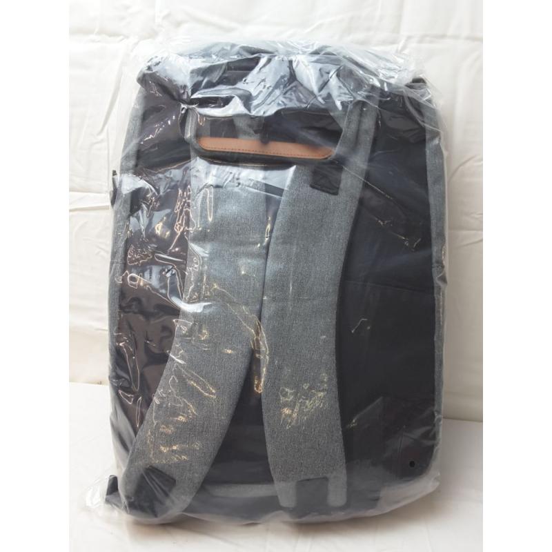 Lekebaby Diaper Bag Backpack Lekebobore Gray Color, Quilted