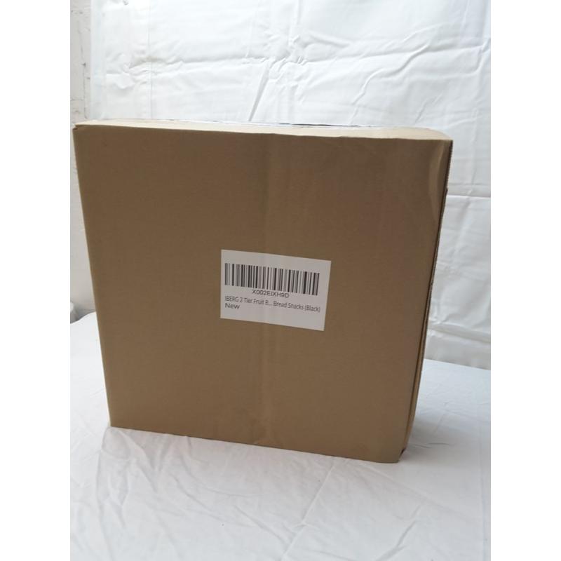 Iberg 2 Tier Fruit Basket Black