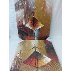 Wieco Art 2pk Canvas Art Ballet Dancers