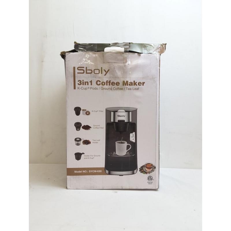 Sboly 3in1 Coffee Maker - K-cup Pods/ Ground Coffee/ Tea Leaf