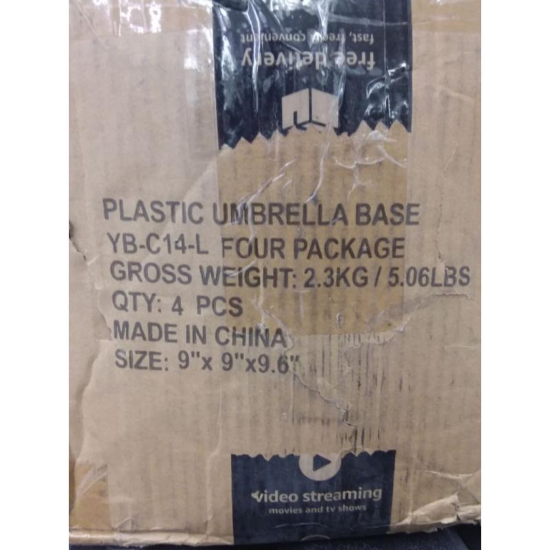 Abccanopy 4pack Plastic Umbrella Bases (no lock)