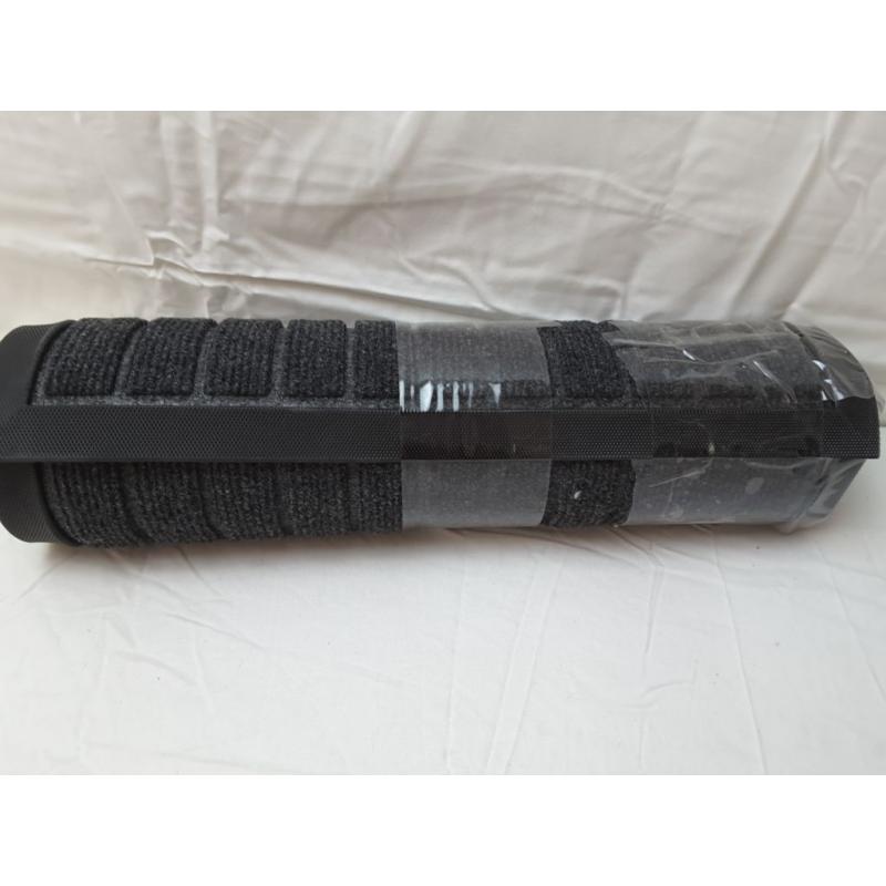 2pk Black/Gray Non Slip Floor Mats (30x17)