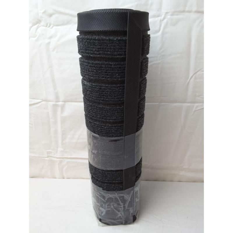 2pk Black/Gray Non Slip Floor Mats (30x17)