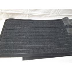 2pk Black/Gray Non Slip Floor Mats (30x17)
