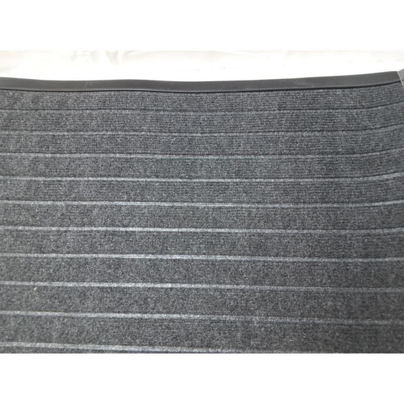 2pk Black/Gray Non Slip Floor Mats (30x17)