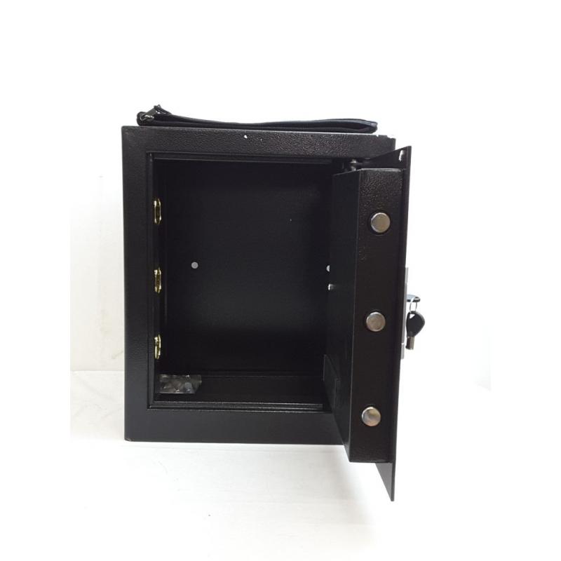 Fireproof and Waterproof Security Box with Key and Combination Lock