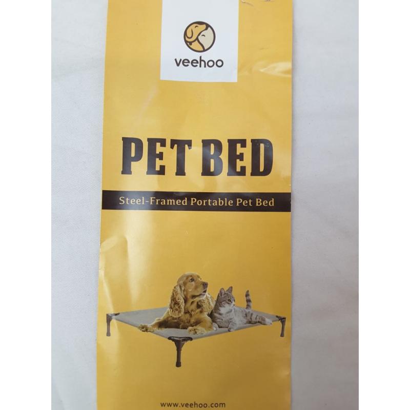 Veehoo Steel Framed Portable Pet bed