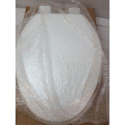 Wood white toilet seat