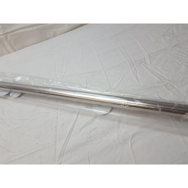 Panorod Tension Shower Curtain Heavy Duty (46x75 inch) Silver