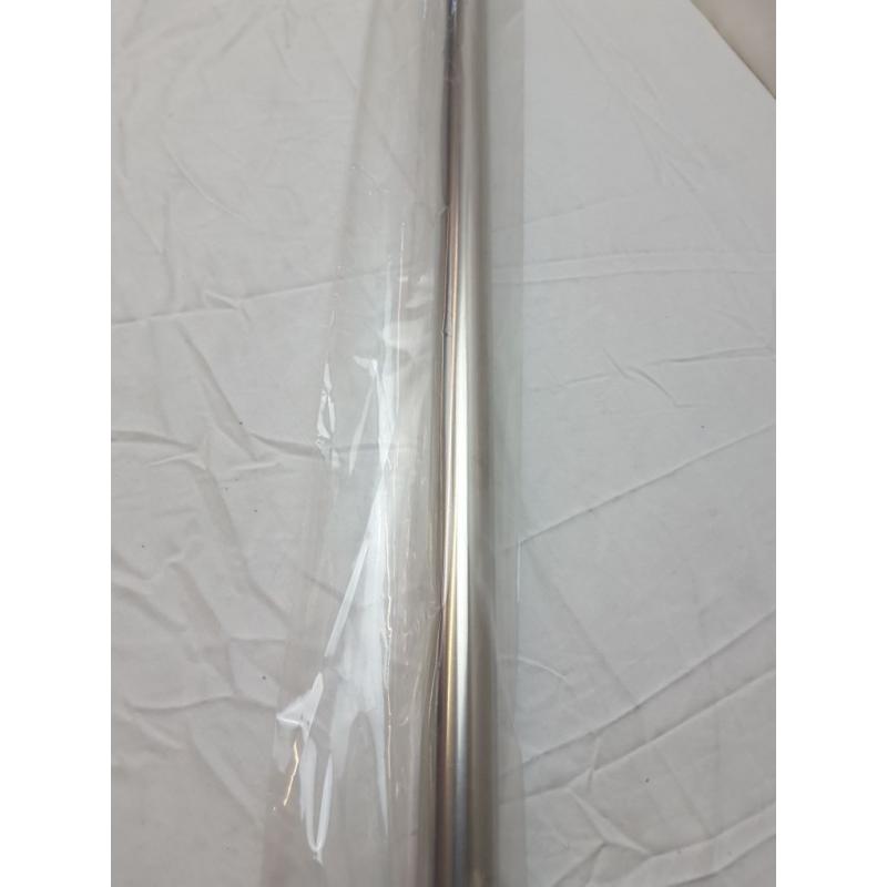 Panorod Tension Shower Curtain Heavy Duty (46x75 inch) Silver