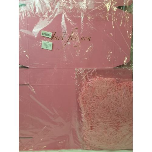 Premium Black Cardboard Box Pink Just For You 14x9.4