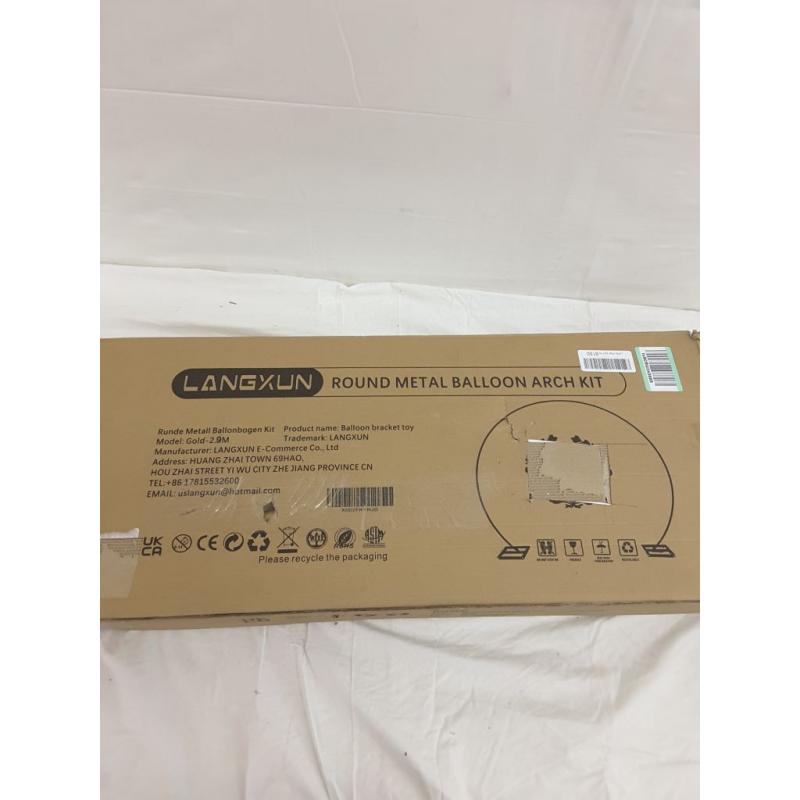 Langxun Round Metal Balloon Arch Kit
