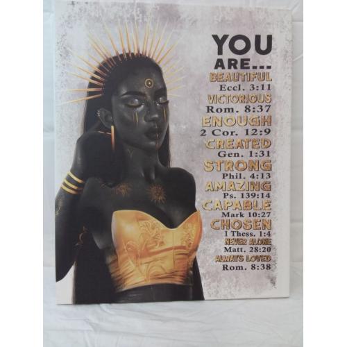 African American canvas wall art 16x20